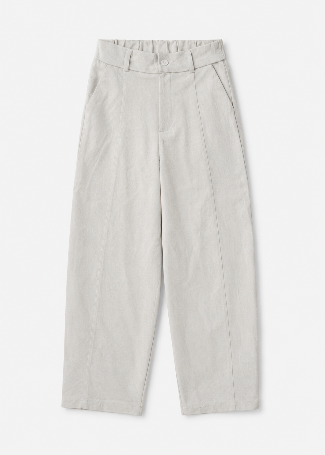 ABBY WHITE GREY CURVE LEGS PETITE WOMEN TROUSERS