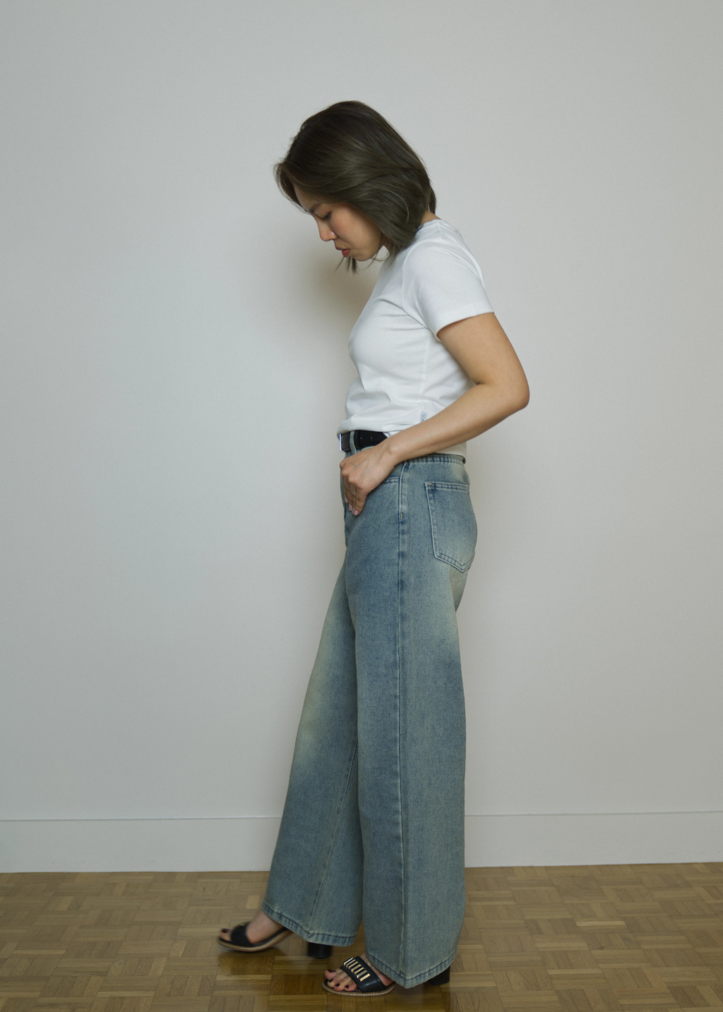 ARLETTE RELAXED HIGH-WAIST WIDE LEGS PETITE JEANS