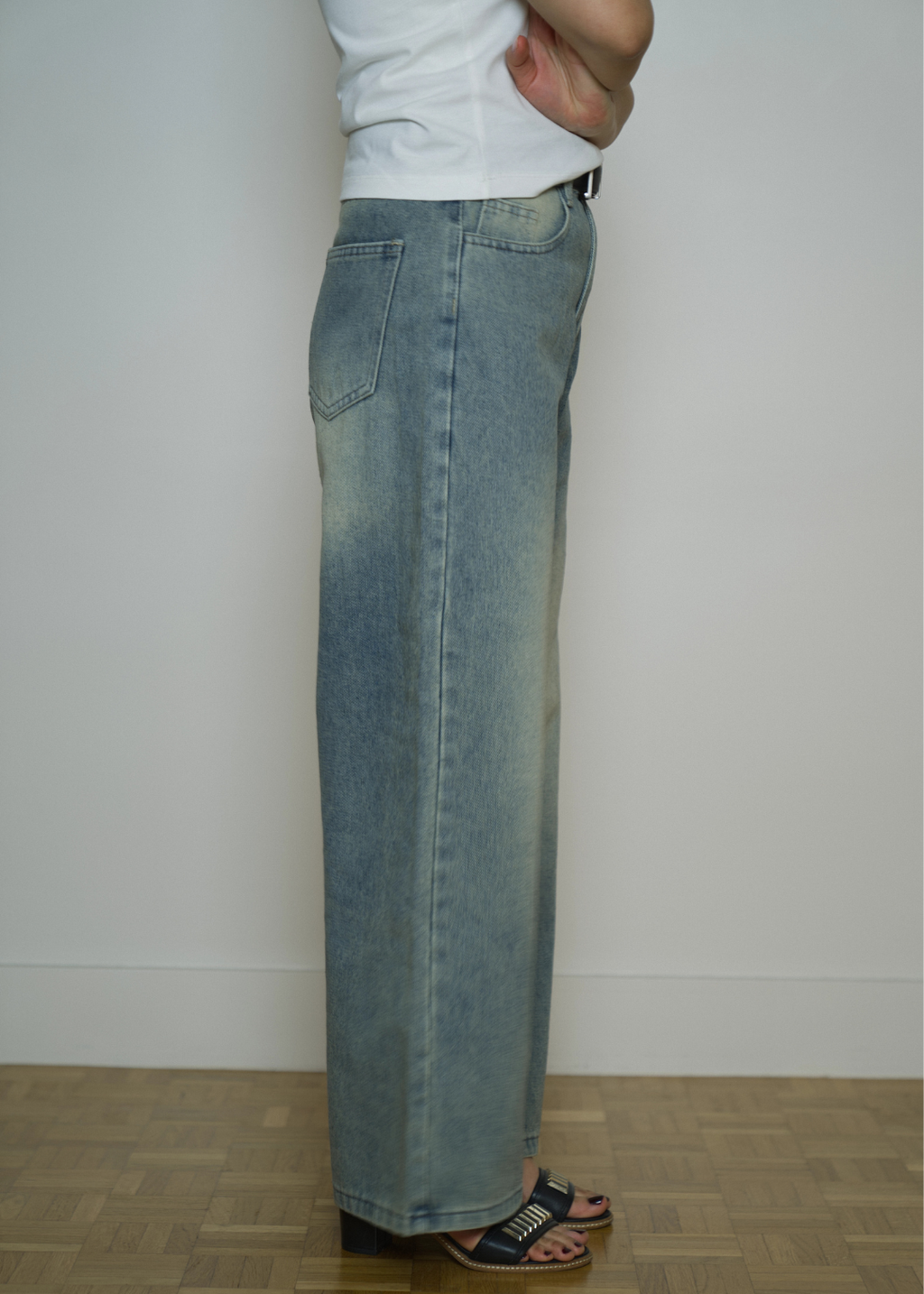 ARLETTE RELAXED HIGH-WAIST WIDE LEGS PETITE JEANS