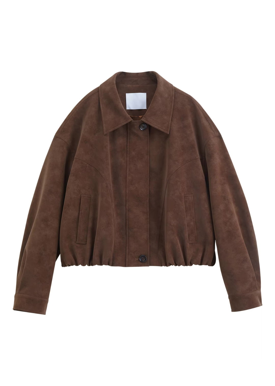 BROWNIE BUBBLE BROWN IMITATED SUEDE JACKET