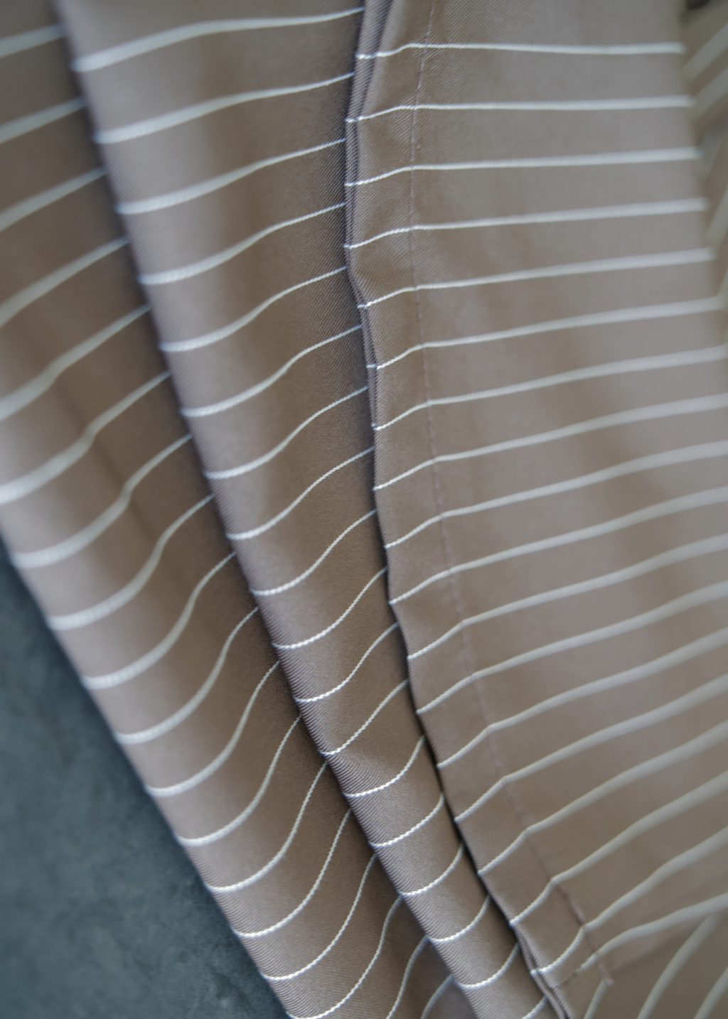 CAMILLE BROWN STRIPED FLOW PETITE TROUSERS