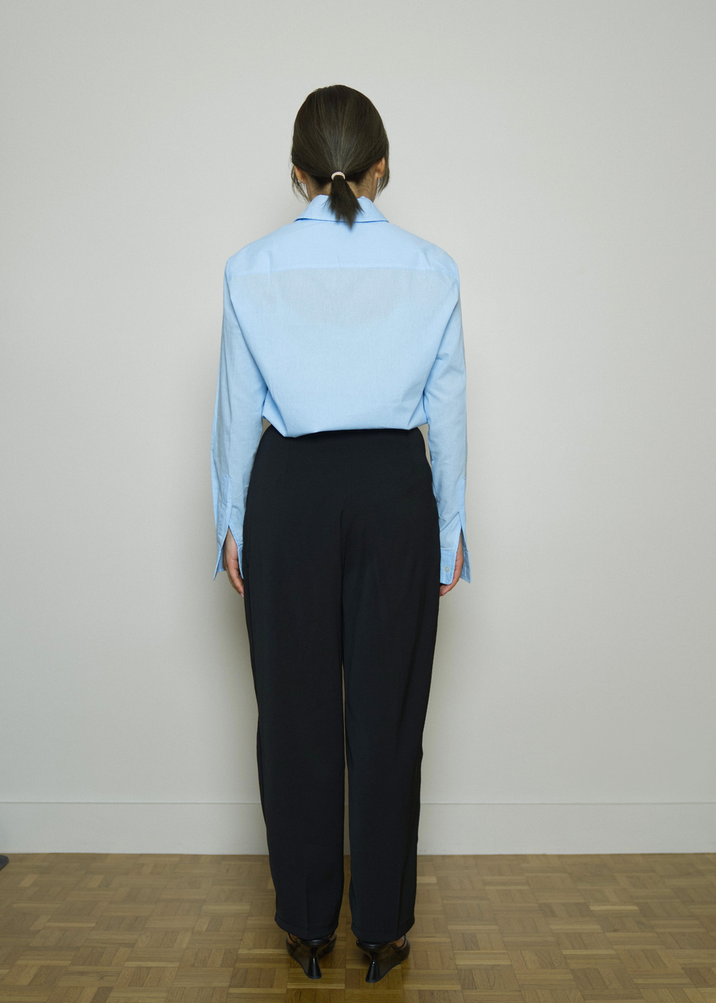 CLAUDIE BASIC PLEATED PETITE TROUSERS