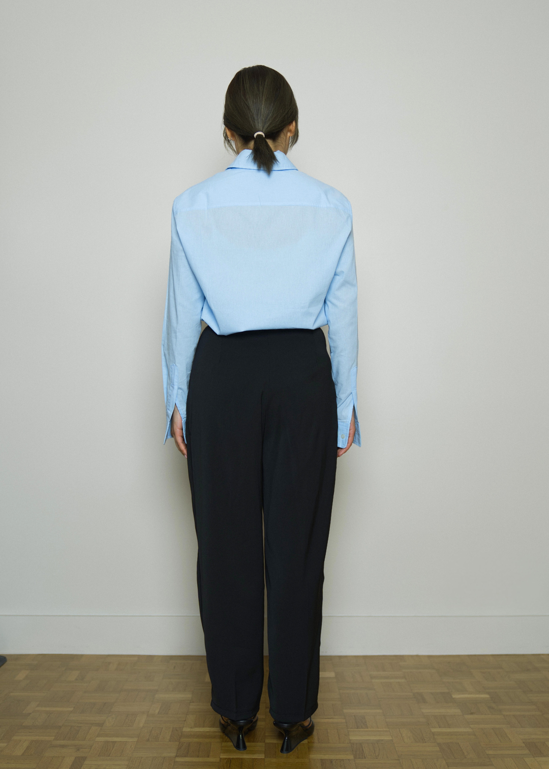 CLAUDIE BASIC PLEATED PETITE TROUSERS