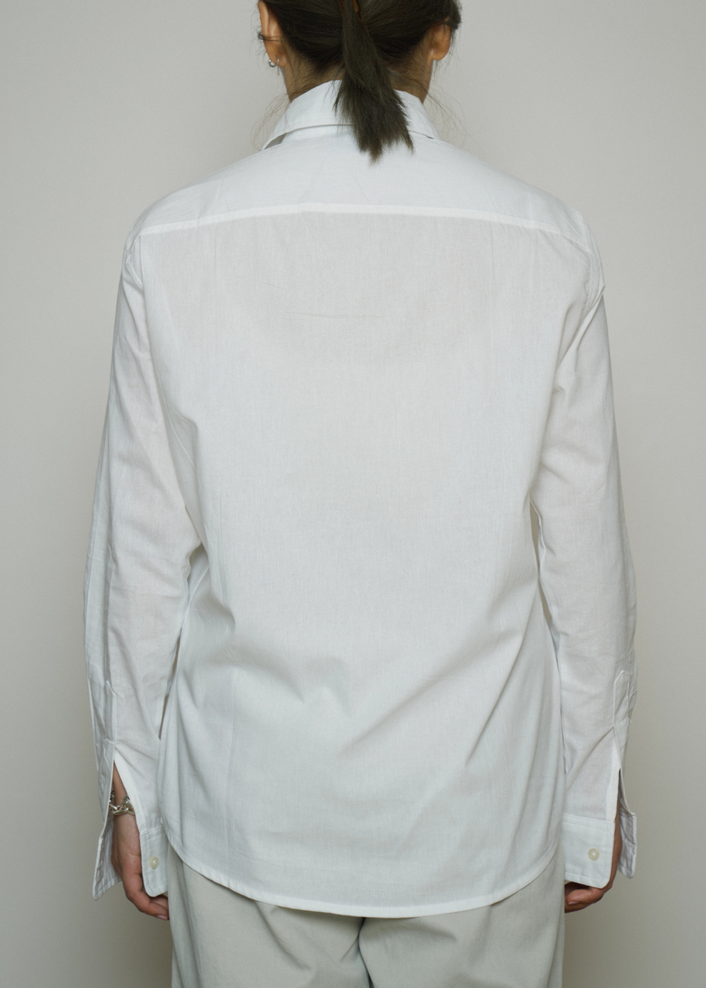 DIDI WHITE SHIRT BLOUSE LUCKY CLOVER EMBROIDED