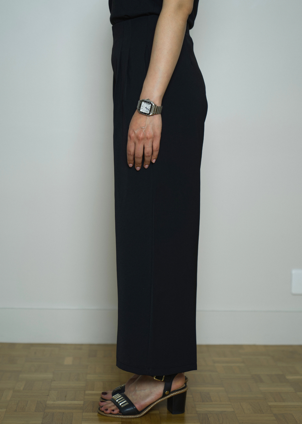 JULIA PLEATED STRAIGHT LEGS PETITE TROUSERS