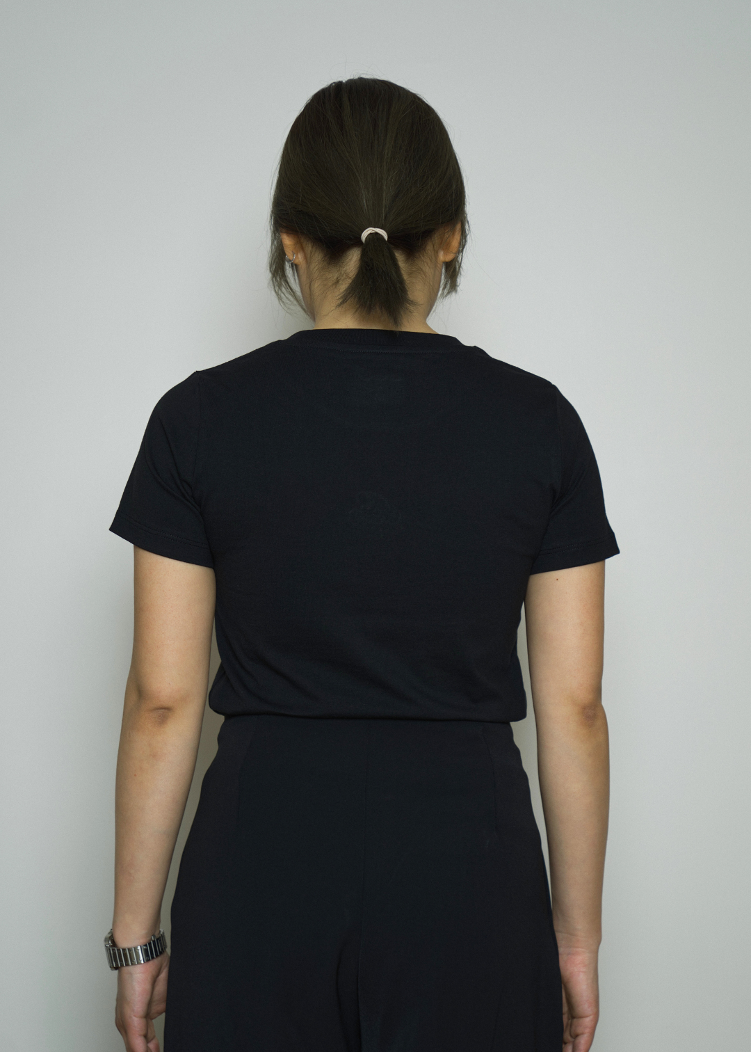 LANA BABYTEE BLACK COTTON SHIRT