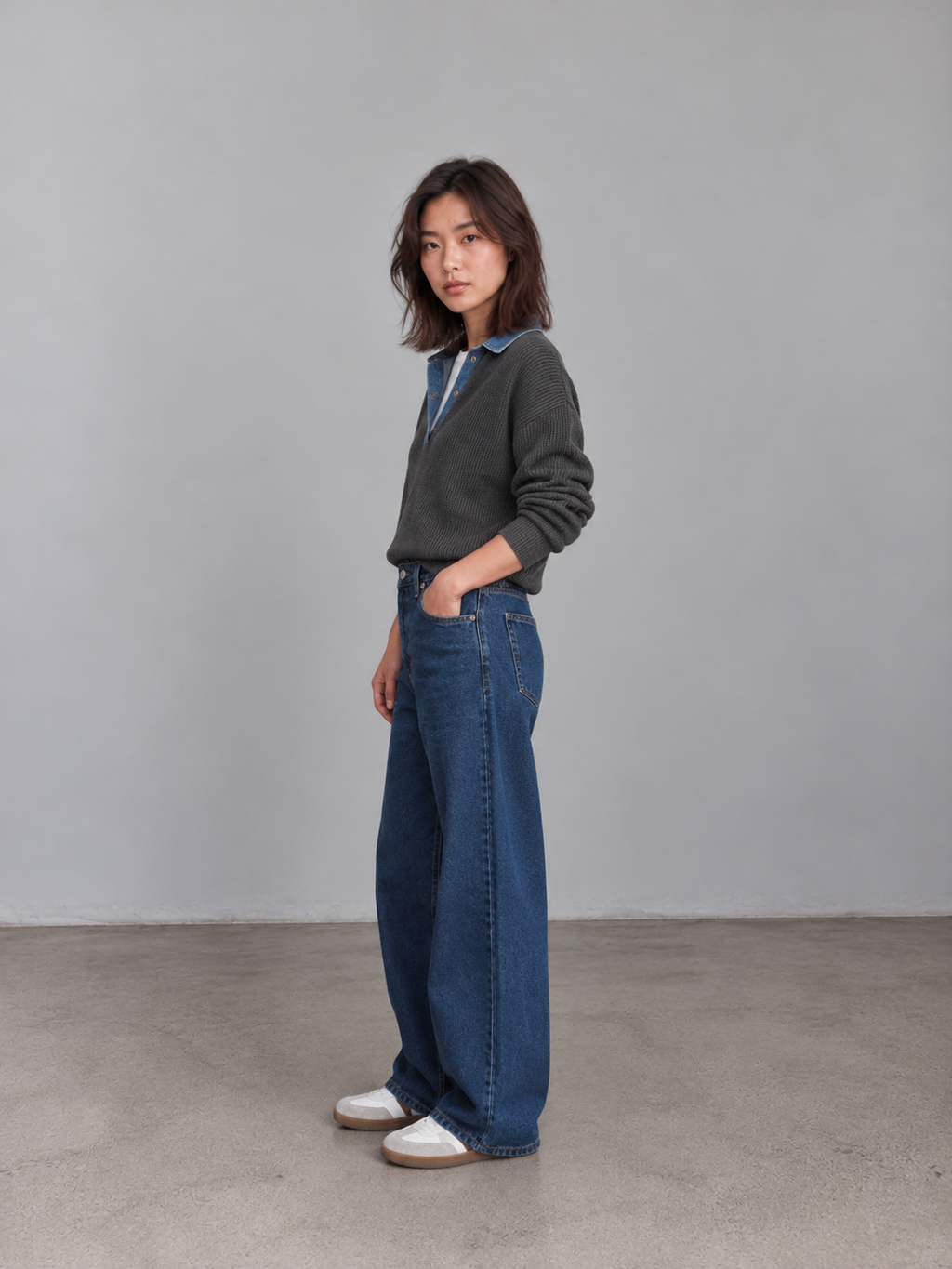 MARIE TIMELESS HIGH-WAIST WIDE LEGS PETITE JEANS
