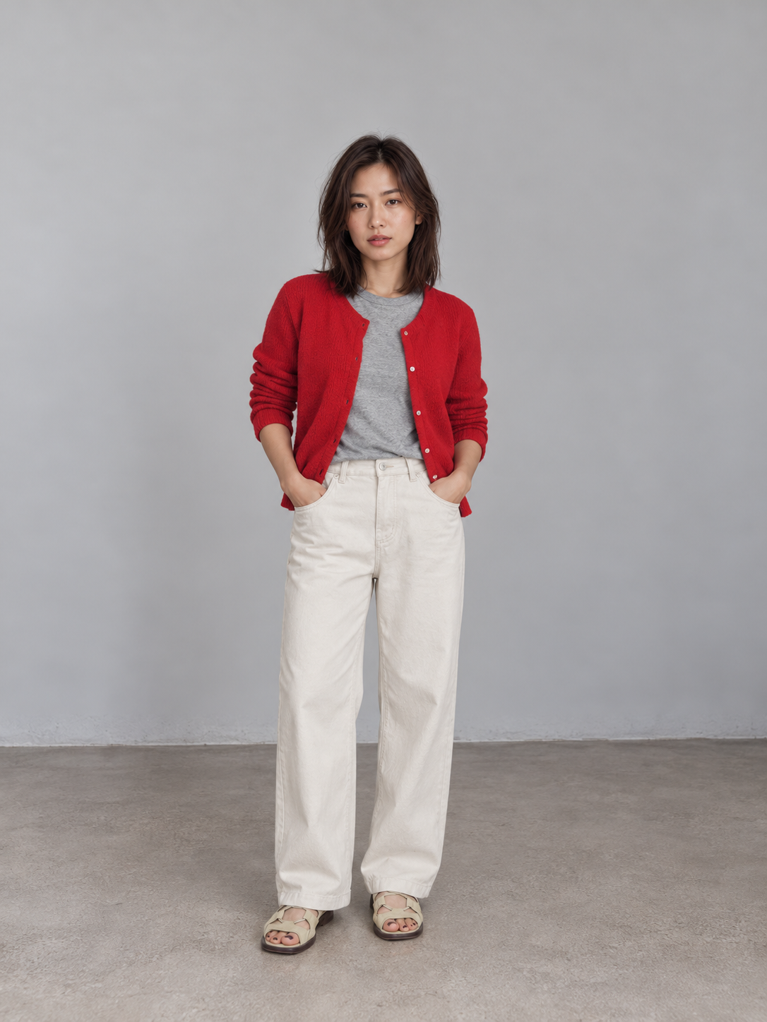 RINA GREY HIGH-WAIST WIDE LEGS PETITE JEANS