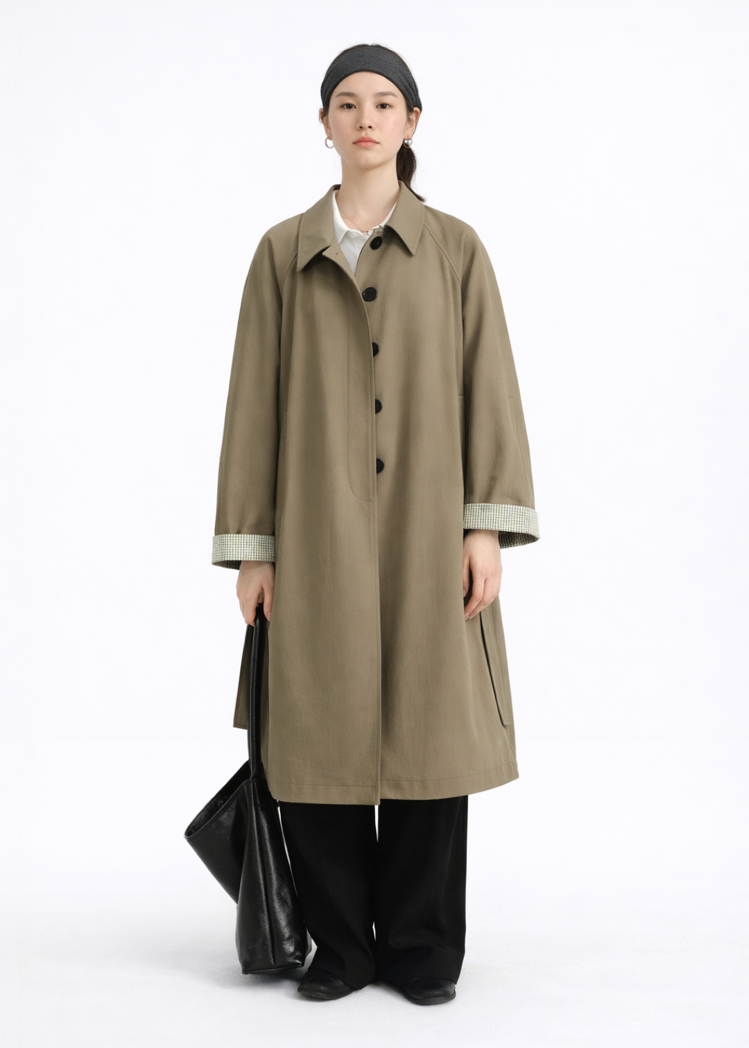 STEVE TIMELESS PETITE TRENCH WRAP COAT