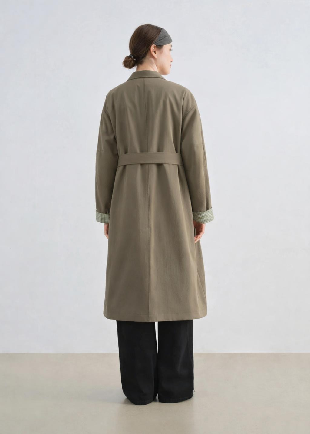 STEVE TIMELESS PETITE TRENCH WRAP COAT